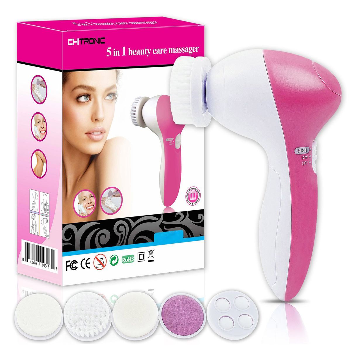 5in1 Multi-Function Facial Electric Massaging & Cleansing Brush