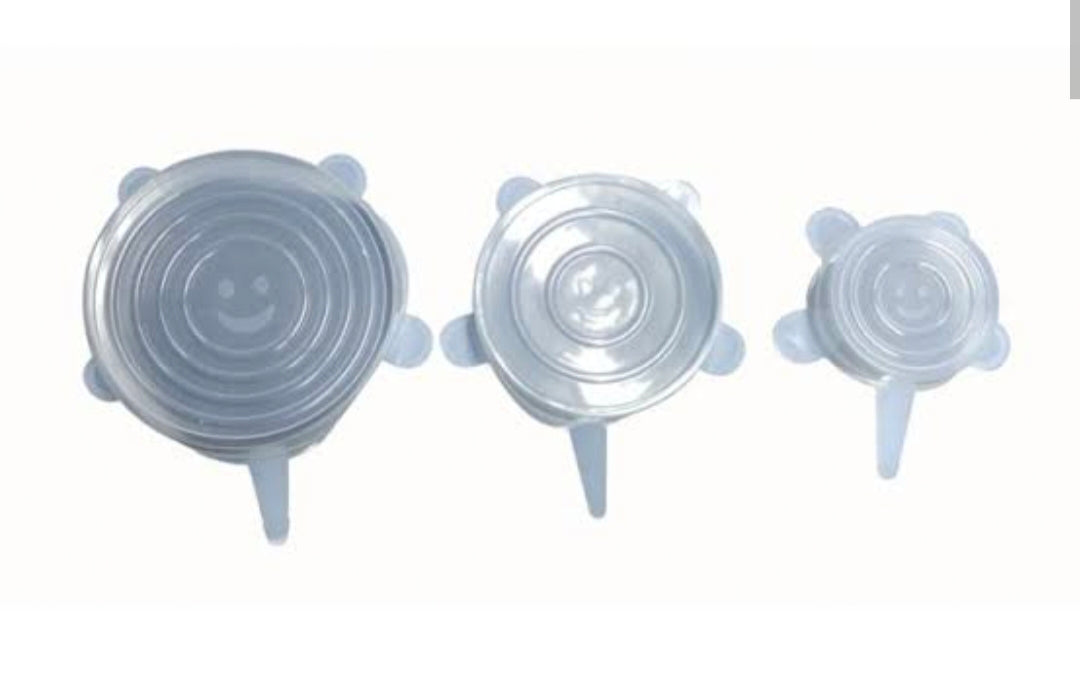 3 Piece Silicone Air-Tight Lid Cover