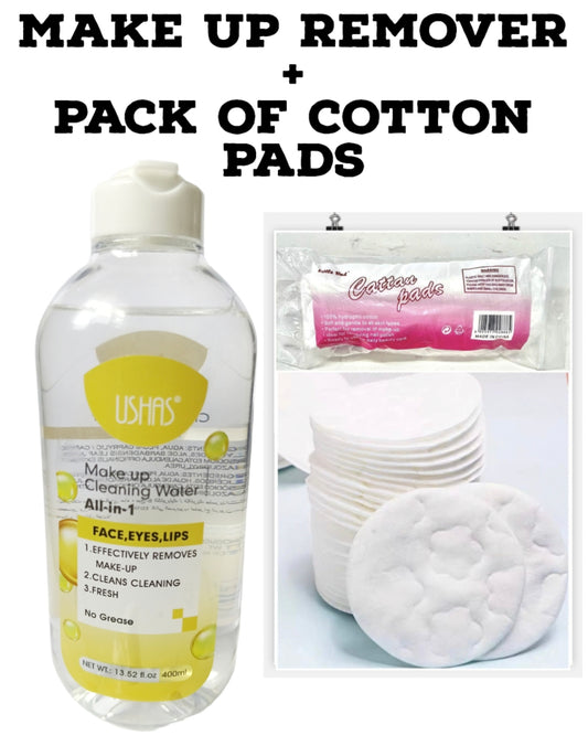 Make Up Remover + Cotton Pads Combo