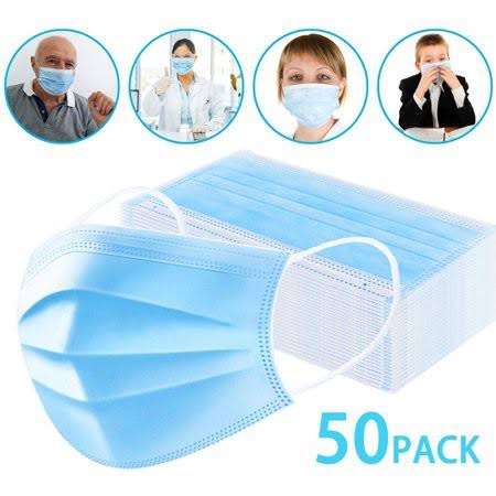 3PLY Blue Disposable Masks - Box of 50
