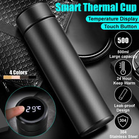 Digital Thermometer Flask - LED - 500ml