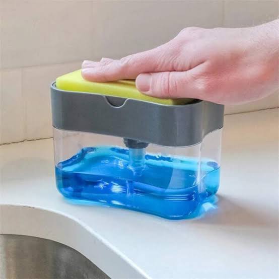 2 in 1 Soap Dispenser and Sponge Holder