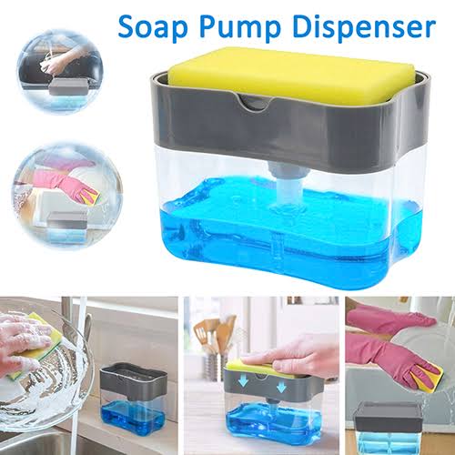 2 in 1 Soap Dispenser and Sponge Holder