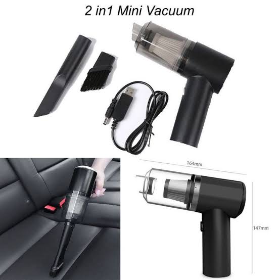 2in1 Portable & Rechargeable Vacuum Cleaner